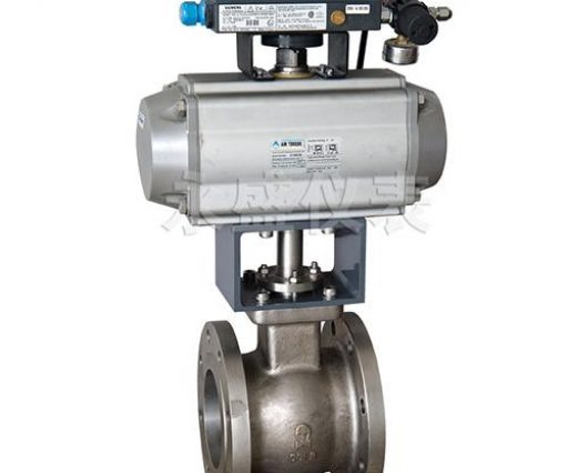 эксцентриковый шаровой кран с V-вырезом